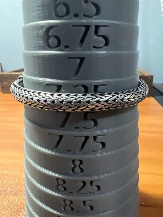 Samuel Benham BJC .925 Sterling & 18k Accents Balinese Handmade Weave Bracelet - Picture 6 of 8